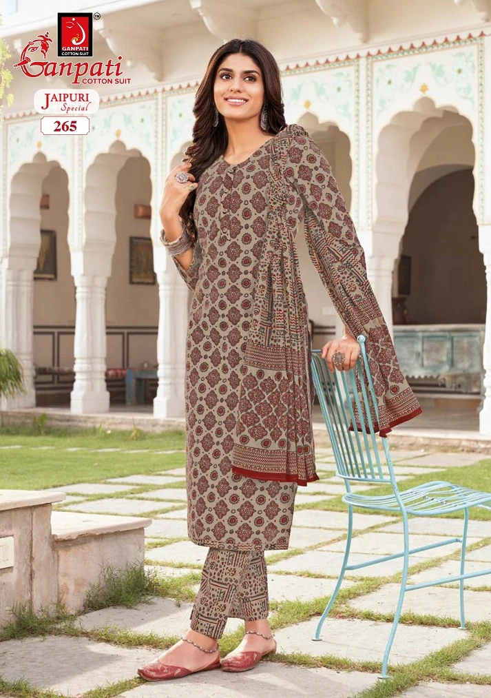 Ganpati Jaipuri Special Vol 11 Cotton Wholesale Salwar Suit Catalog — Wholesale Salwar Suits, Ganpati wholesale from Surat - Gallery Image 2